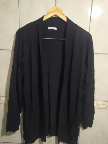 Cardigan Feminino Preto tamanho g 