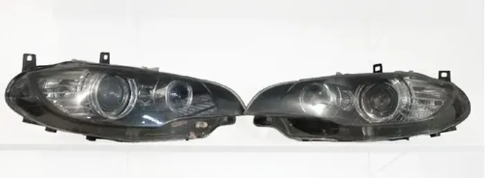 Par De Faróis Bmw X6 2008 A 2014 Originais Usado