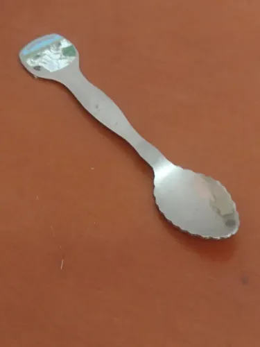 Colher de café em metal tematica