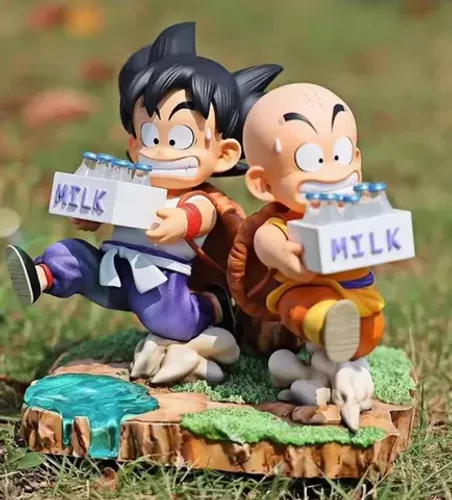 Boneco Goku e kuririn dragon Ball z super sayajin tag cavaleiros do zodíaco Naruto 