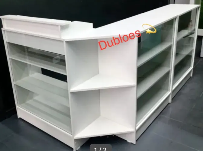 Balcão vitrine + caixa expositor novo (Direto com fabricante 