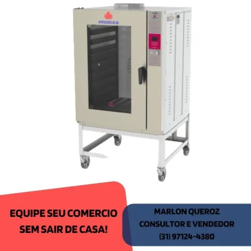 Forno Turbo a Gás 10 Esteiras Progas