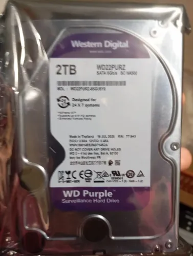 HD 2TB WD Purple para Vigilância