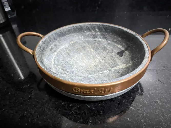 Panela de pedra sabão - frigideira de 18cm