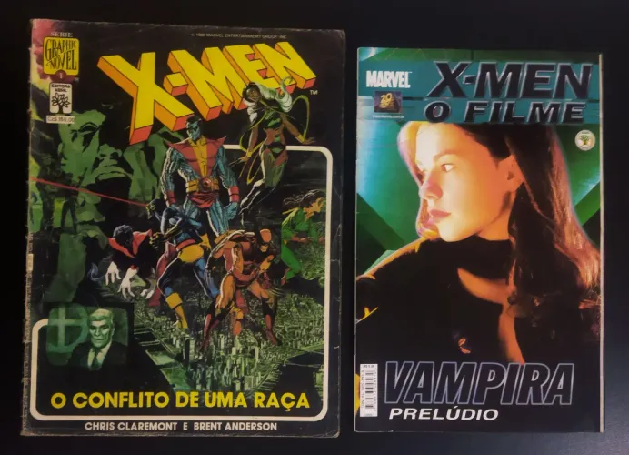 Lote 02 Revistas X-Men: O Conflito de Uma Raça e Vampira: Prelúdio