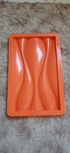 Forma de gesso 3D modelo ondulada 