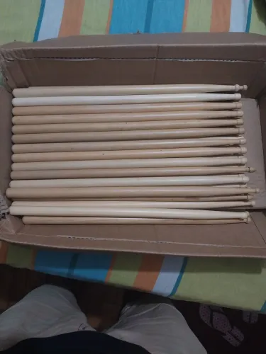 22 pares de baquetas ponta de estoque em marfim... são 44 unidades ótimo custo benefício 