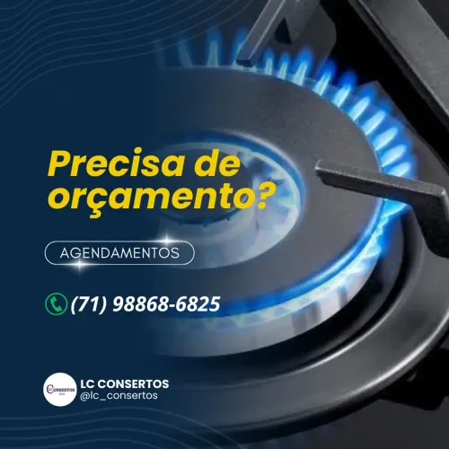 Manutenção e instalação de fogão residencial e industrial 