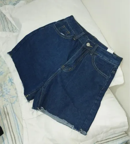 Short jeans cintura alta