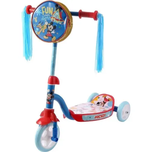 Patinete Infantil 3 Rodas Com Mochilinha Disney Mickey Brink+