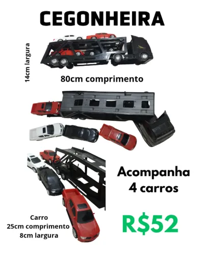 Cegonheira com 4 carros