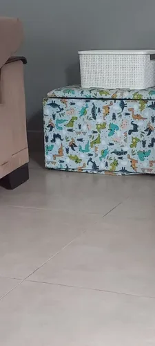 Puff médio organizador brinquedos