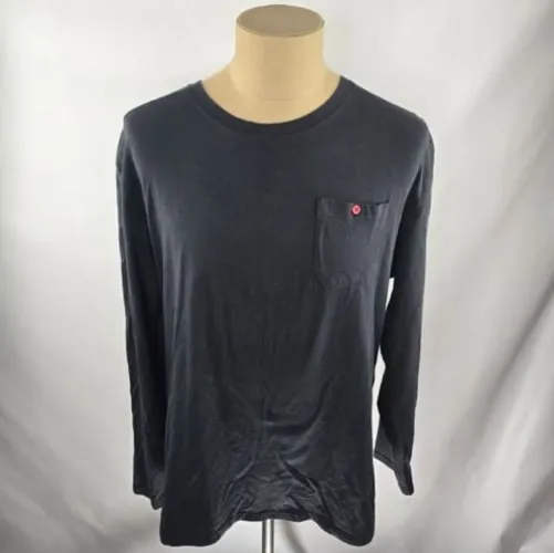 Camiseta de grife suiça, manga longa tamanho G cor grafite