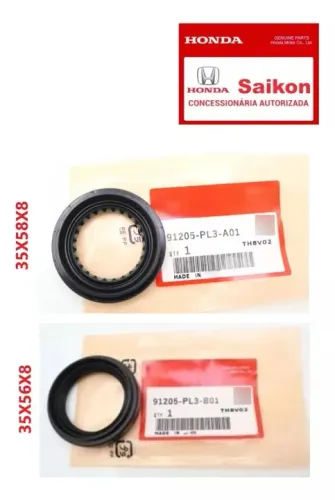 Kit par retentor do câmbio Automático para o semi eixo lado direito e esquerdo Civic/ Fit/