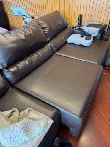 Sofá couro legítimo MADE IN USA  reclinável e extensível c/ 3.20m (320CM)