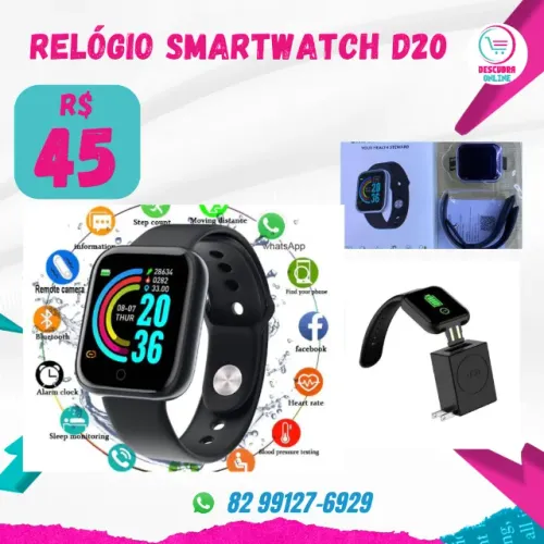 relógio smartwatch D20