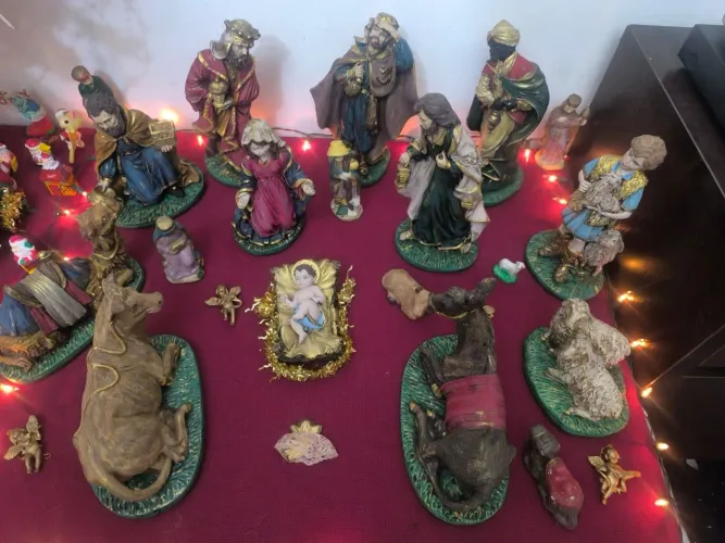 Presépio de natal grande de luxo - Vintage 