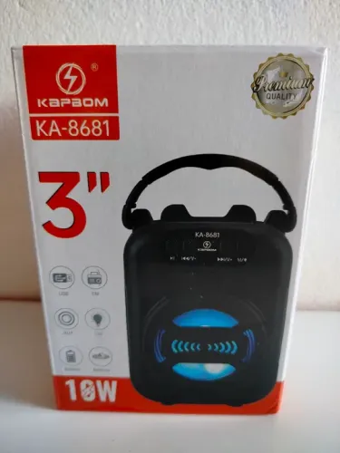 Caixa de Som Bluetooth 3 Polegadas 10W KAPBOM KA-8681