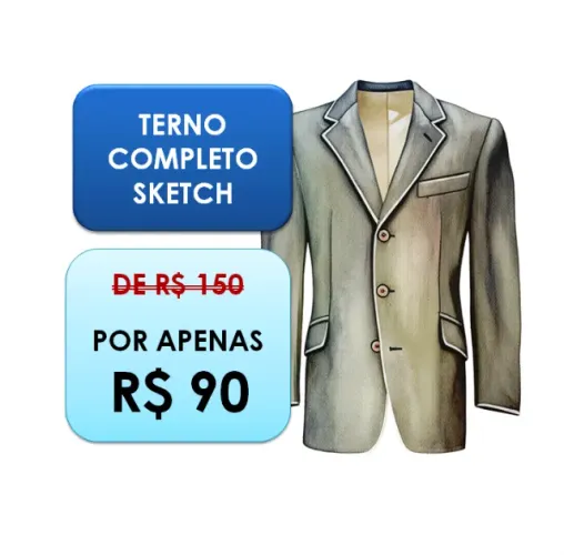 Terno Sketch completo (oportunidade)