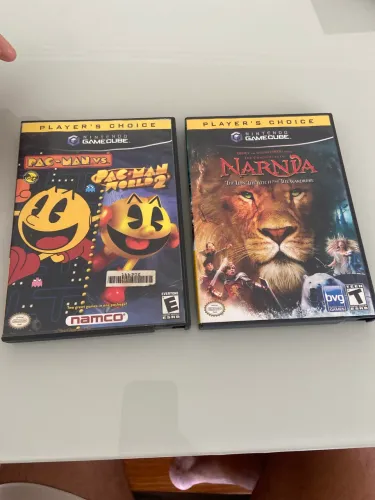 2 jogos game cube - Pacman vs pacman world 2 / As Crônicas de Nárnia