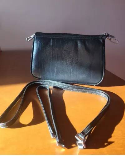 Bolsa de Ombro/mão Preta alça removível