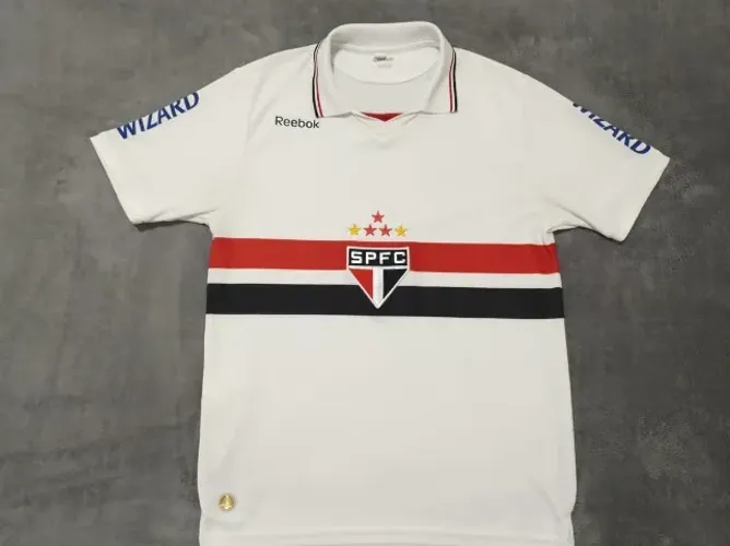 Camisa Oficial São Paulo Reebok 2012 Infantil, #10, tamanho 12 anos (45x66cm).