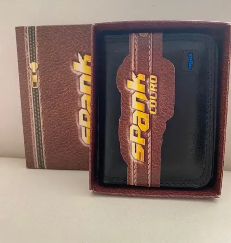 Mini Carteira em Couro 