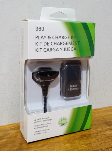 Bateria + Carregador para Controle Xbox 360 - Novo Lacrado Entregamos Londrina e Regiao