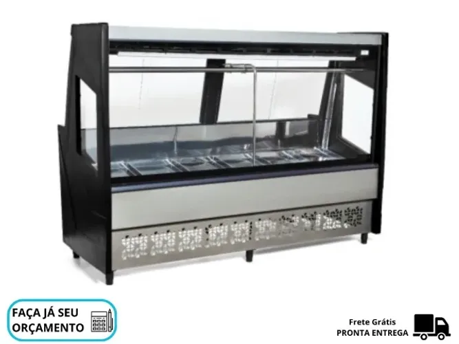 Balcão de Carnes 2M Preto Polar 127v
