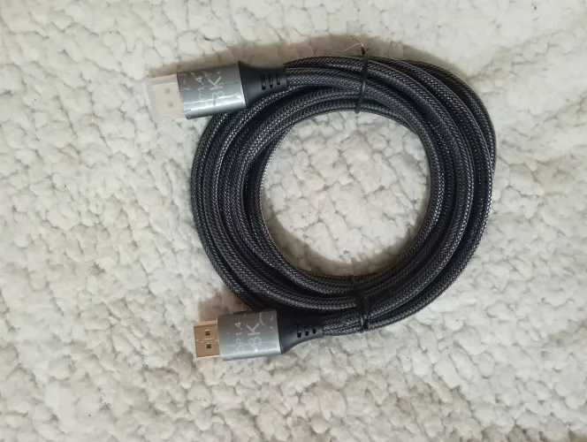 Cabo DisplayPort 8k - 1.5 Metros - Novo