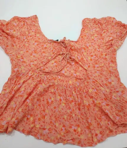 blusa cotton on floral tamanho g