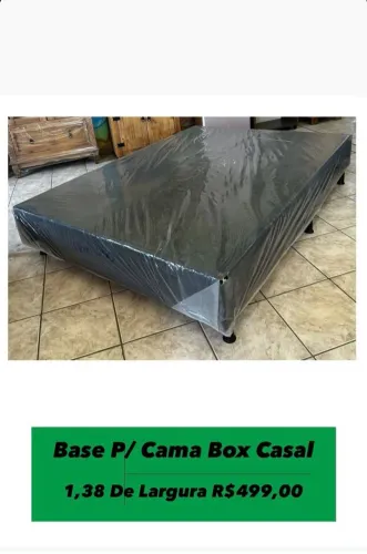 Ótima Oferta de Base para Cama Box Casal - 1,38m de Largura