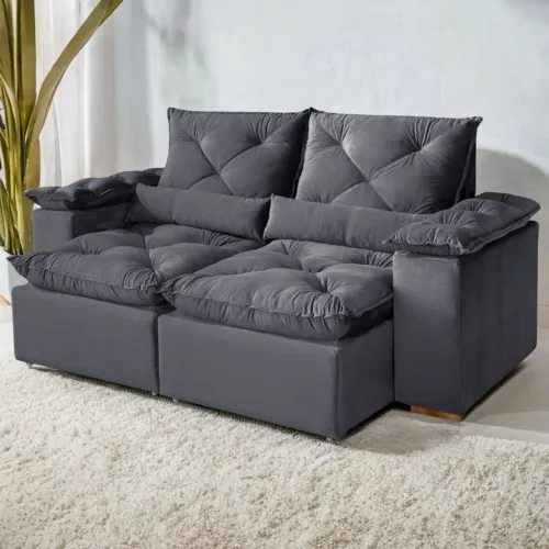 Sofá Retrátil e Reclinável Kasa OFERTA tt876