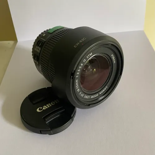 Lente Canon 18-55mm IS STM Original + Parasol EW-63C