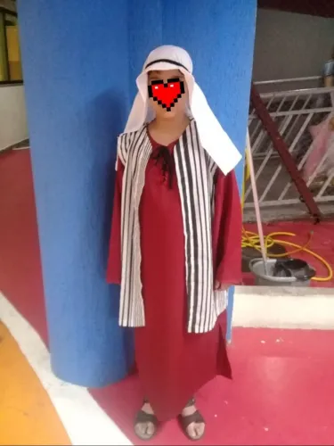 Traje de José para apresentação escolar