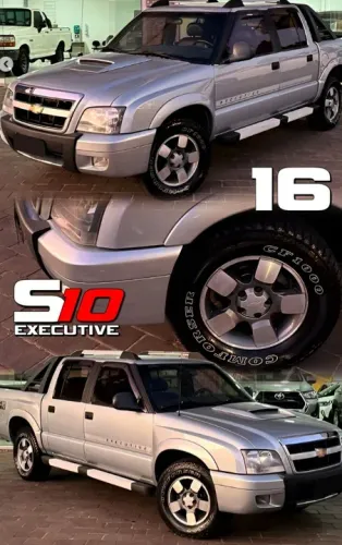 Roda aro 16 Chevrolet S10 Executive 2004 diamantada com Grafite 5x120