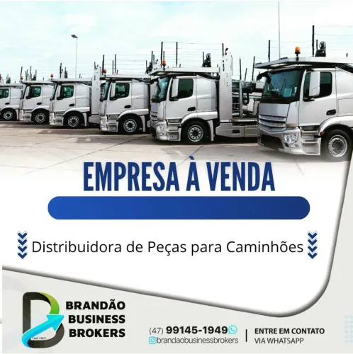 Distribuidora de Peças para Caminhões - Empresa à Venda