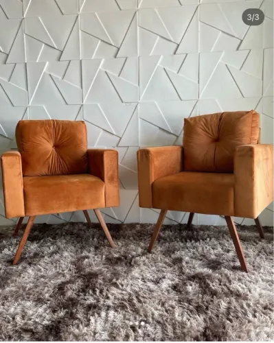 2 poltrona de sala de estar nova