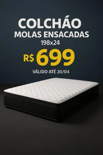 Durma Bem e Economize! Colchão Ensacadas 198x24 em Promoção à Vista!