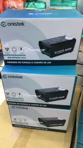 Máquina de Fumaça Onistek 600W com LED - Nova