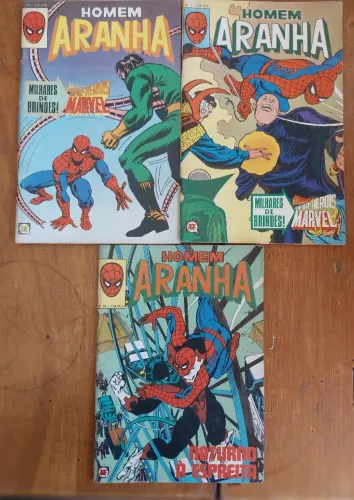 4 Gibis homem aranha RGE raros colecionáveis