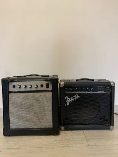Amplificadores - fender frontman 15w e meteoro 30w baixo