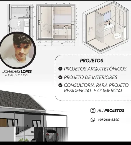 PROJETOS ARQUITETURA + DETALHAMENTOS INTERNOS + FACHADA 3D