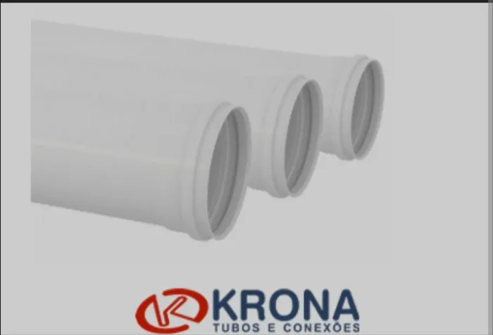 KIT 05 Canos Tubos Krona 50mm Branco 