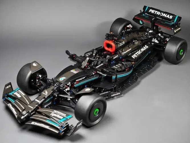 Carro Fórmula 1 Preto 1642 Peças