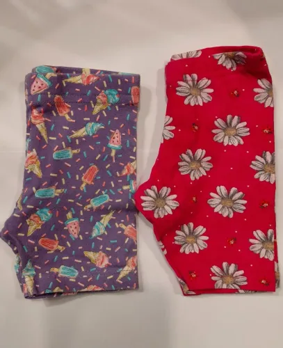Kit 2 bermudas menina tamanho P