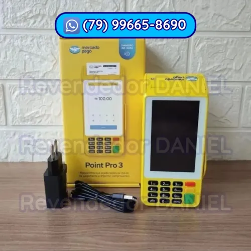 Maquininha de Cartão Point Pro 3 - Tela Touch