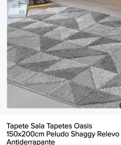 Vendo tapete usado. Tamanho 2m X 1,50. R$ 200,00