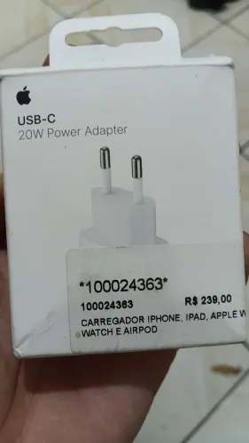 CARREGADOR ORIGINAL COM NOTA IPHONE