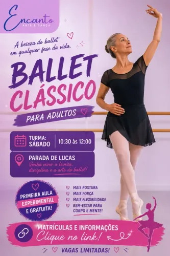 Aulas de Ballet Adulto,Infantil e Dança do Ventre Parada de Lucas